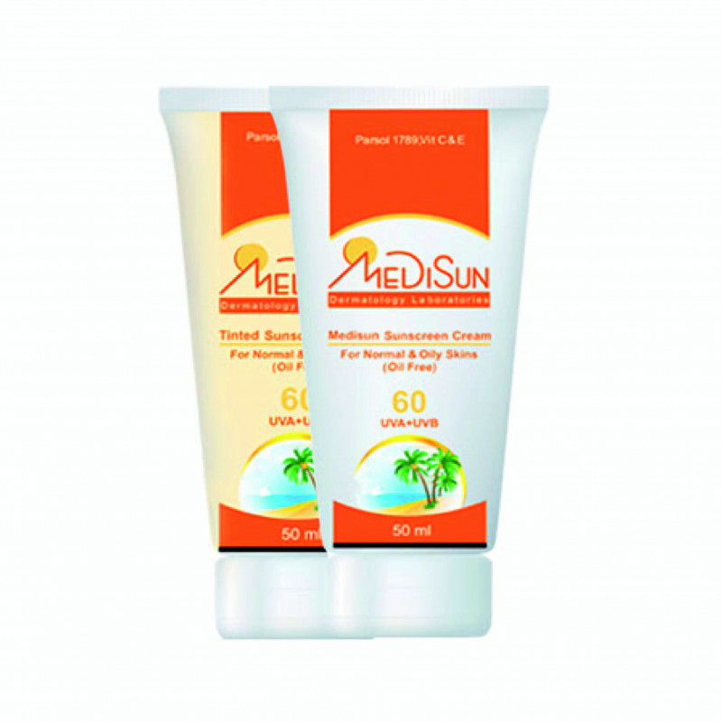 کرم ضدآفتاب SPF 60 رنگی مدیسان