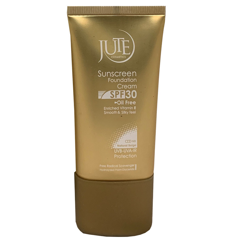کرم ضد آفتاب پوست چرب رنگی بژ طبیعی فاقد چربی SPF30  ژوت 40 میلی لیتر