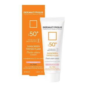 ضد آفتاب رنگی فلویید پوست مختلط و چرب +SPF50 رز بژ درماتیپیک