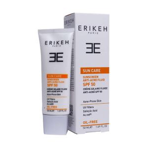 ضد آفتاب ضد جوش فلوئیدی بی رنگ فاقد چربی SPF50 اریکه