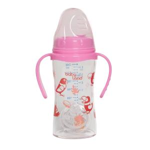 شیشه شیر بیبی لند مدل دسته دار کد 492 گنجایش 240 میل