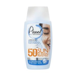 کرم ضد آفتاب بی رنگ پیکسل مدل Oily Acne Prone Skin با SPF50 مناسب پوست چرب حجم 50 میلی لیتر