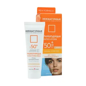 ضد آفتاب رنگی هیدرا پوست خشک +SPF50 درماتیپیک بژ طبیعی